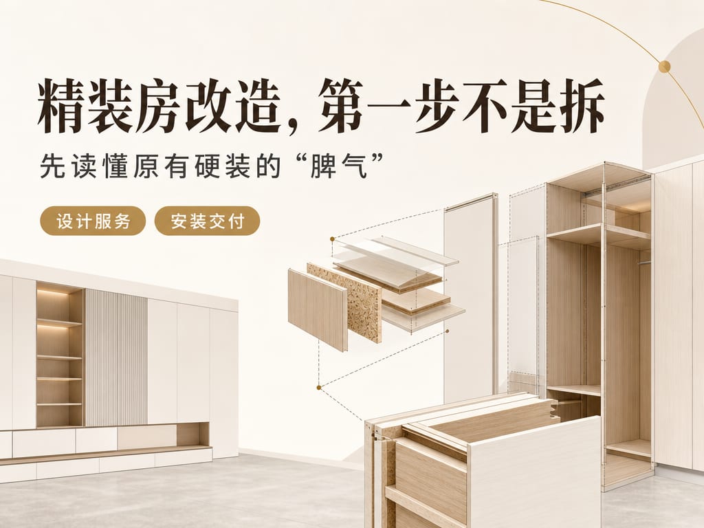 精装房改造，第一步不是拆：先读懂原有硬装的“脾气”