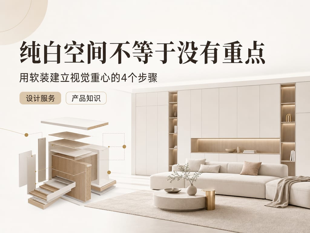 纯白空间不等于没有重点：用软装建立视觉重心的4个步骤