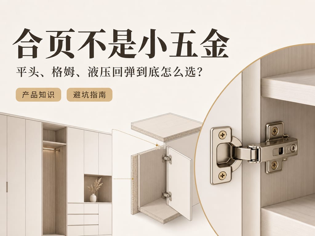合页不是小五金：平头、格姆、液压回弹到底怎么选？