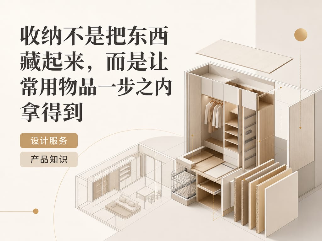收纳不是把东西藏起来，而是让常用物品一步之内拿得到