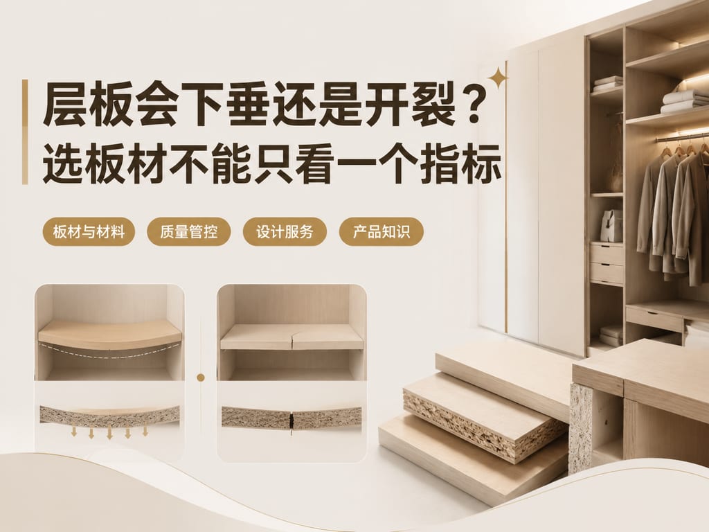 层板会下垂还是开裂?选板材不能只看一个指标