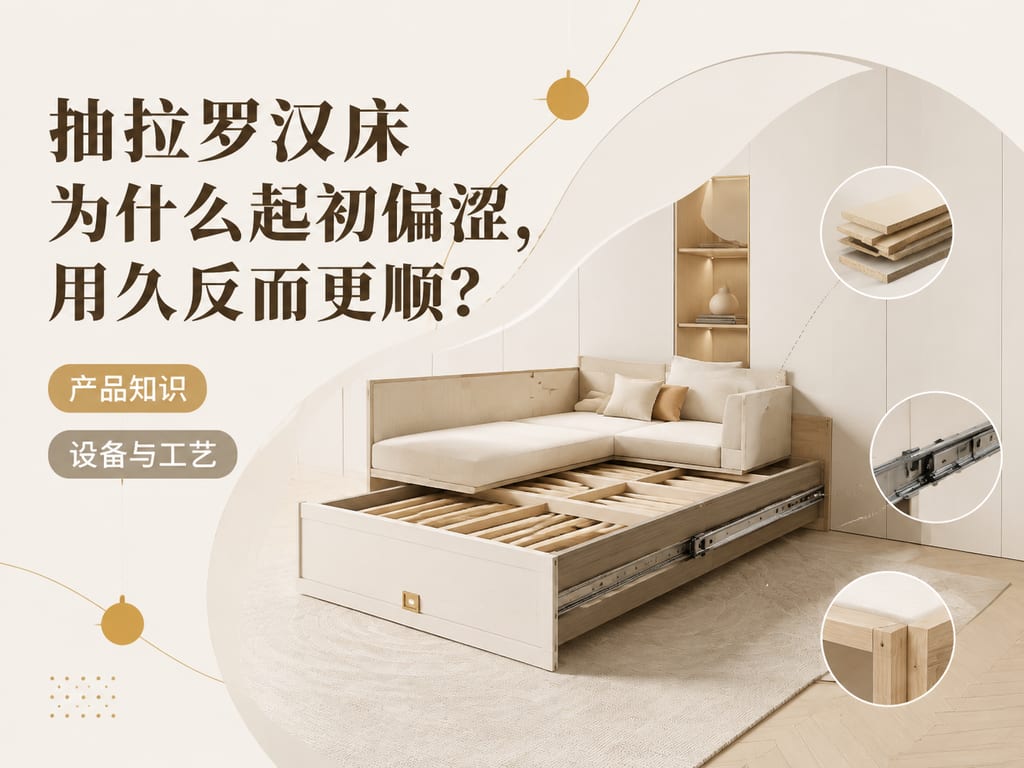 抽拉罗汉床为什么起初偏涩，用久反而更顺？