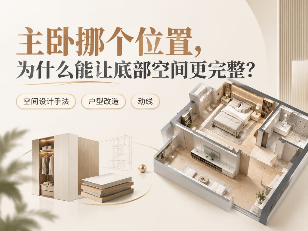 主卧挪个位置，为什么能让底部空间更完整？