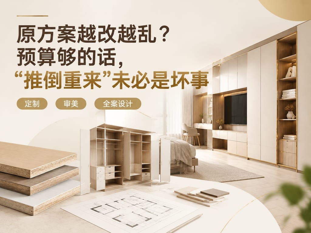 原方案越改越乱?预算够的话,“推倒重来”未必是坏事