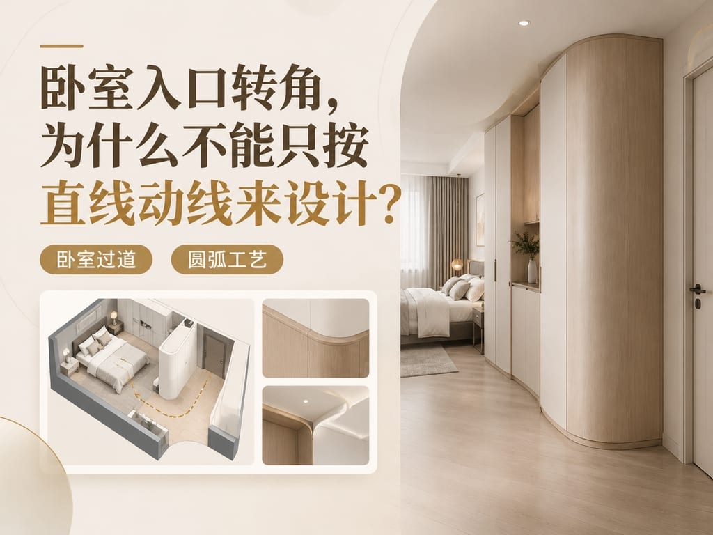 卧室入口转角,为什么不能只按直线动线来设计?