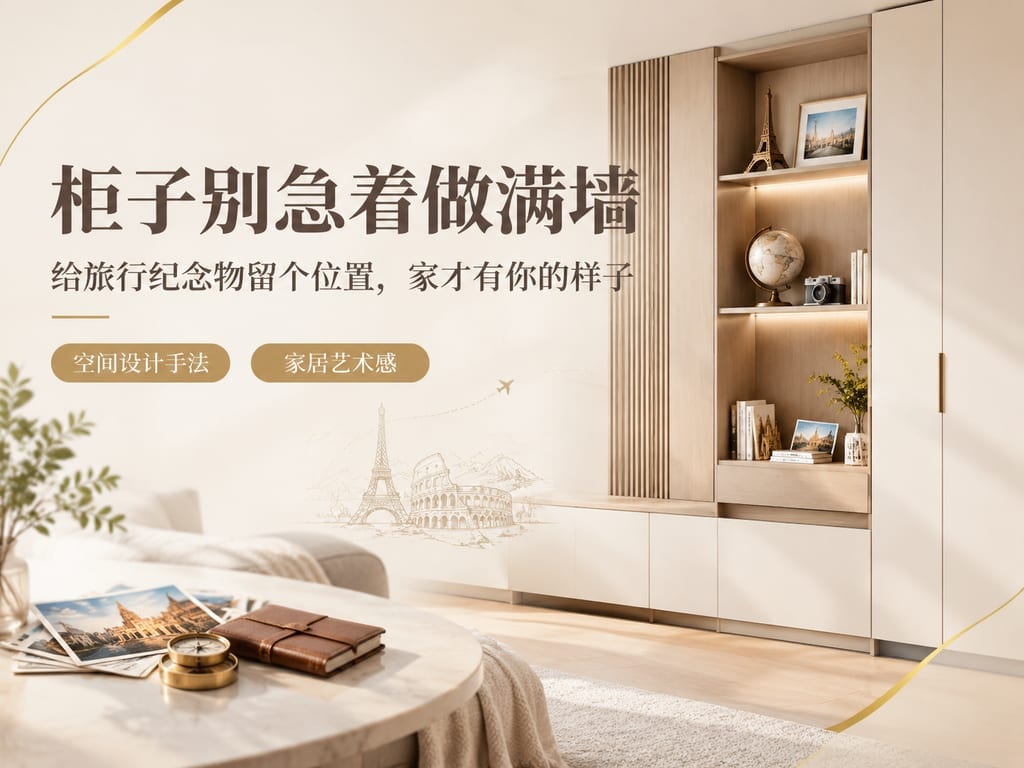 柜子别急着做满墙:给旅行纪念物留个位置,家才有你的样子