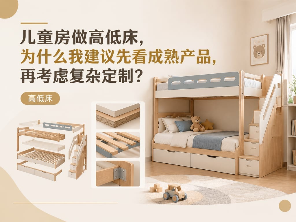 儿童房做高低床,为什么我建议先看成熟产品,再考虑复杂定制?