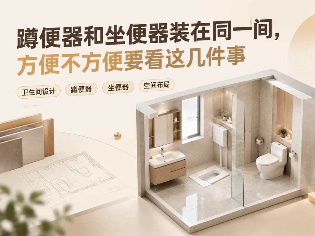 蹲便器和坐便器装在同一间,方便不方便要看这几件事