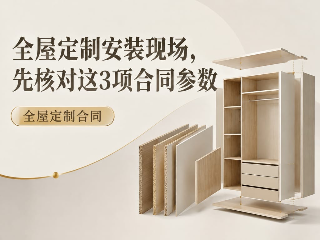 全屋定制安装现场，先核对这3项合同参数