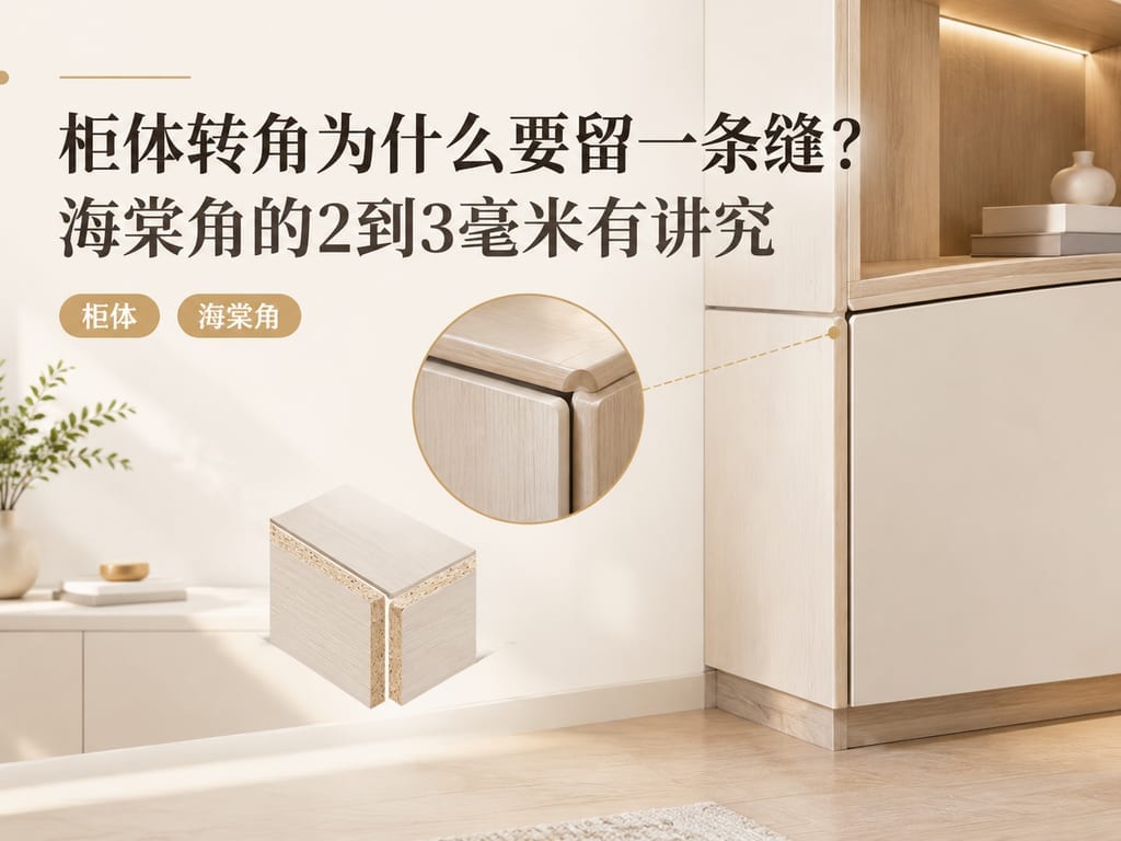 柜体转角为什么要留一条缝？海棠角的2到3毫米有讲究