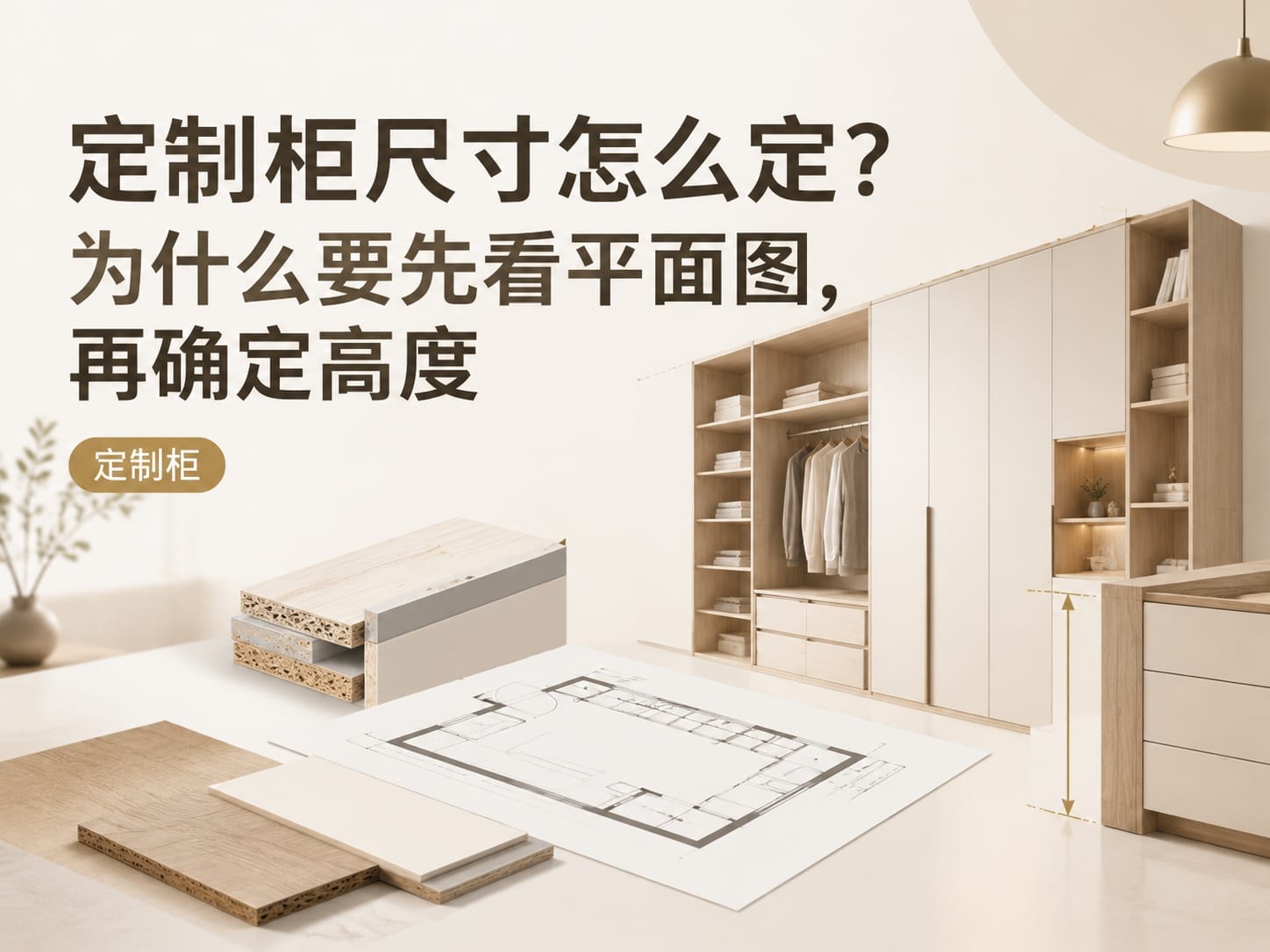 定制柜尺寸怎么定?为什么要先看平面图,再确定高度