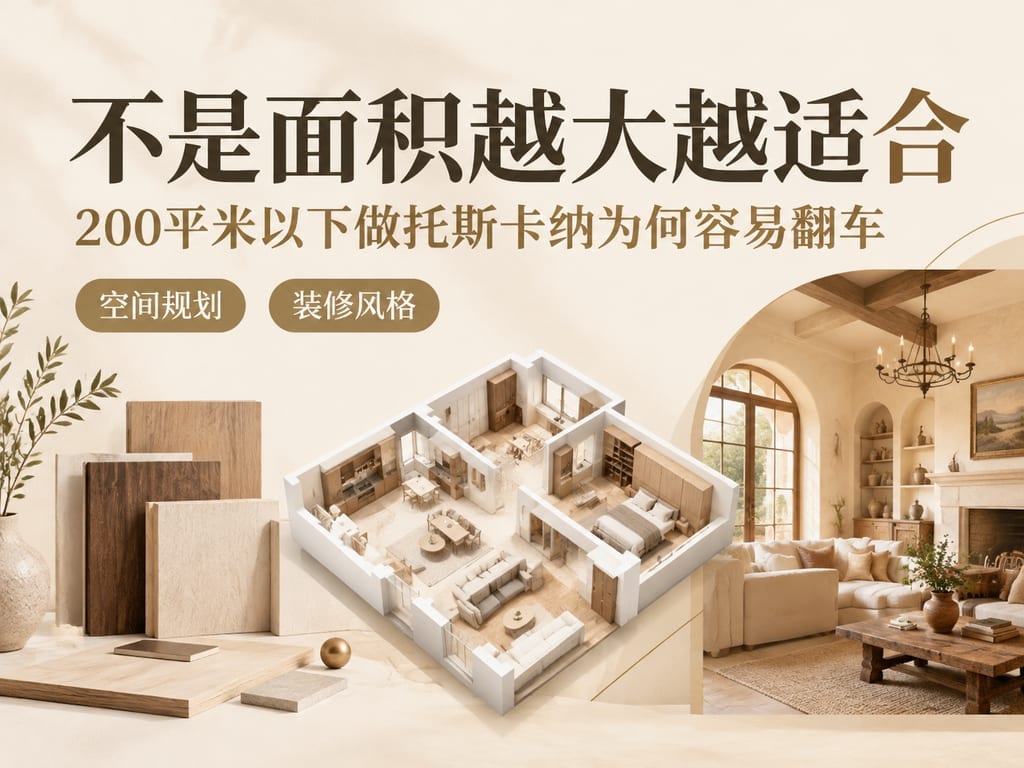 不是面积越大越适合:200平米以下做托斯卡纳为何容易翻车