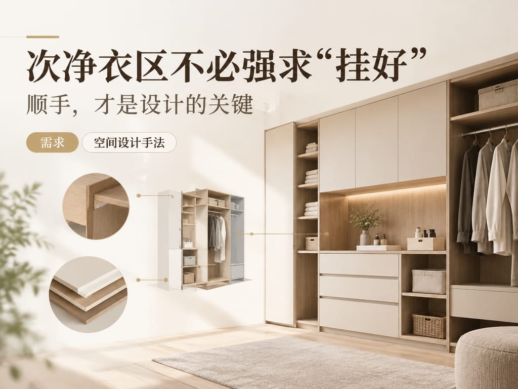 次净衣区不必强求“挂好”:顺手,才是设计的关键