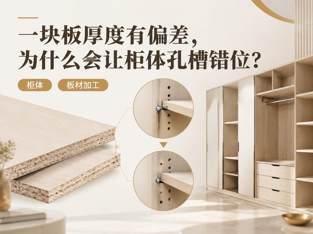 一块板厚度有偏差,为什么会让柜体孔槽错位?