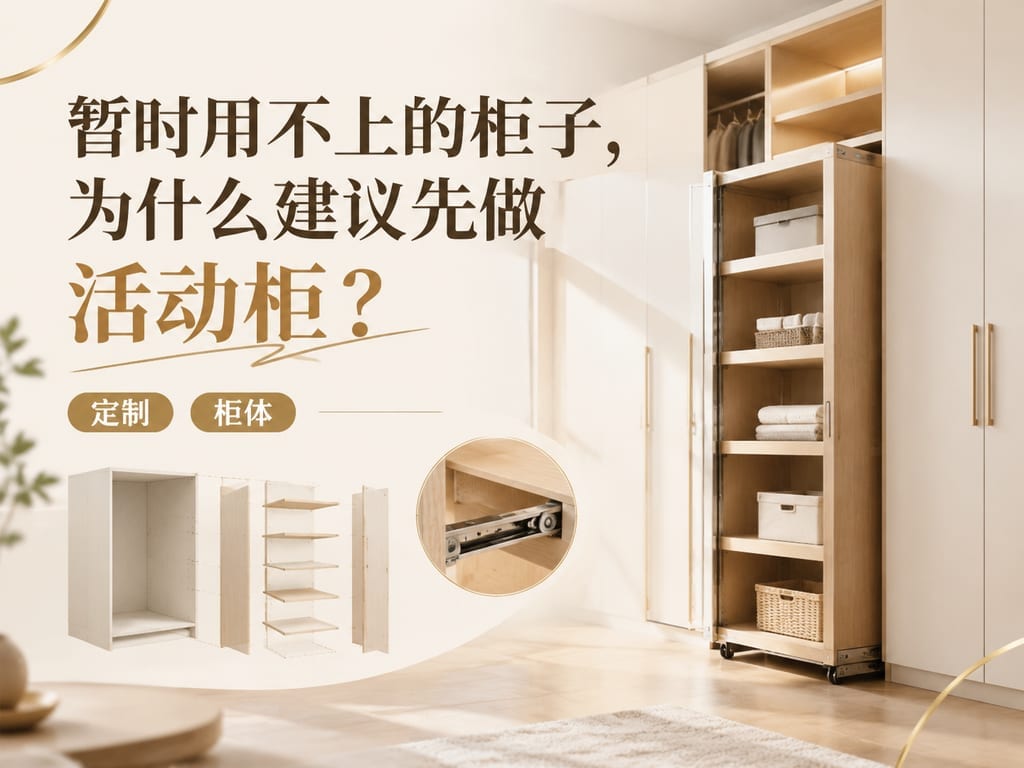 暂时用不上的柜子，为什么建议先做活动柜？