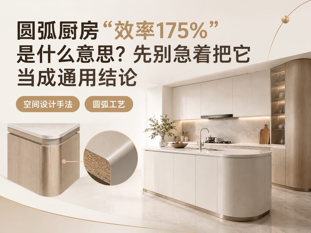 圆弧厨房“效率175%”是什么意思?先别急着把它当成通用结论