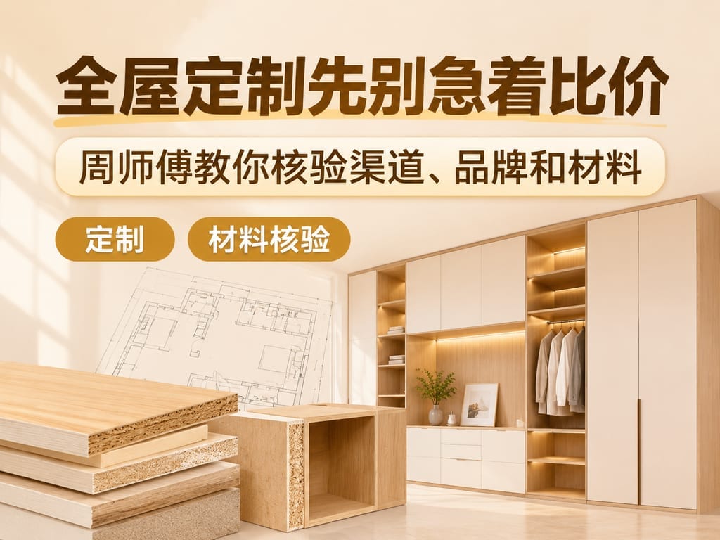全屋定制先别急着比价：周师傅教你核验渠道、品牌和材料