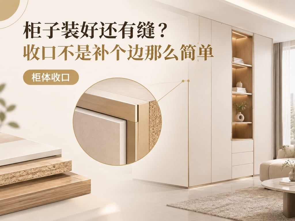 柜子装好还有缝？收口不是补个边那么简单