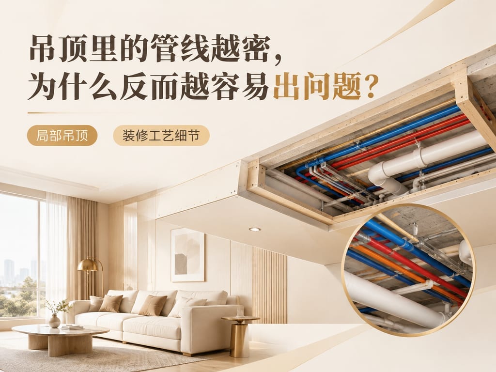 吊顶里的管线越密，为什么反而越容易出问题？