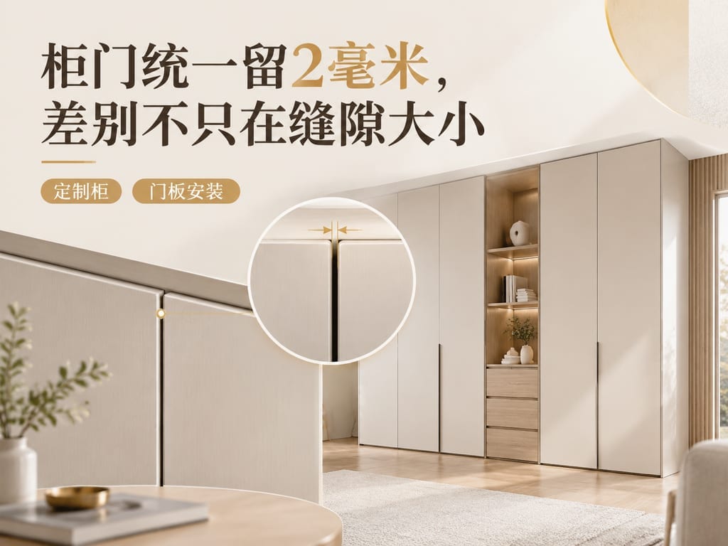 柜门统一留2毫米,差别不只在缝隙大小