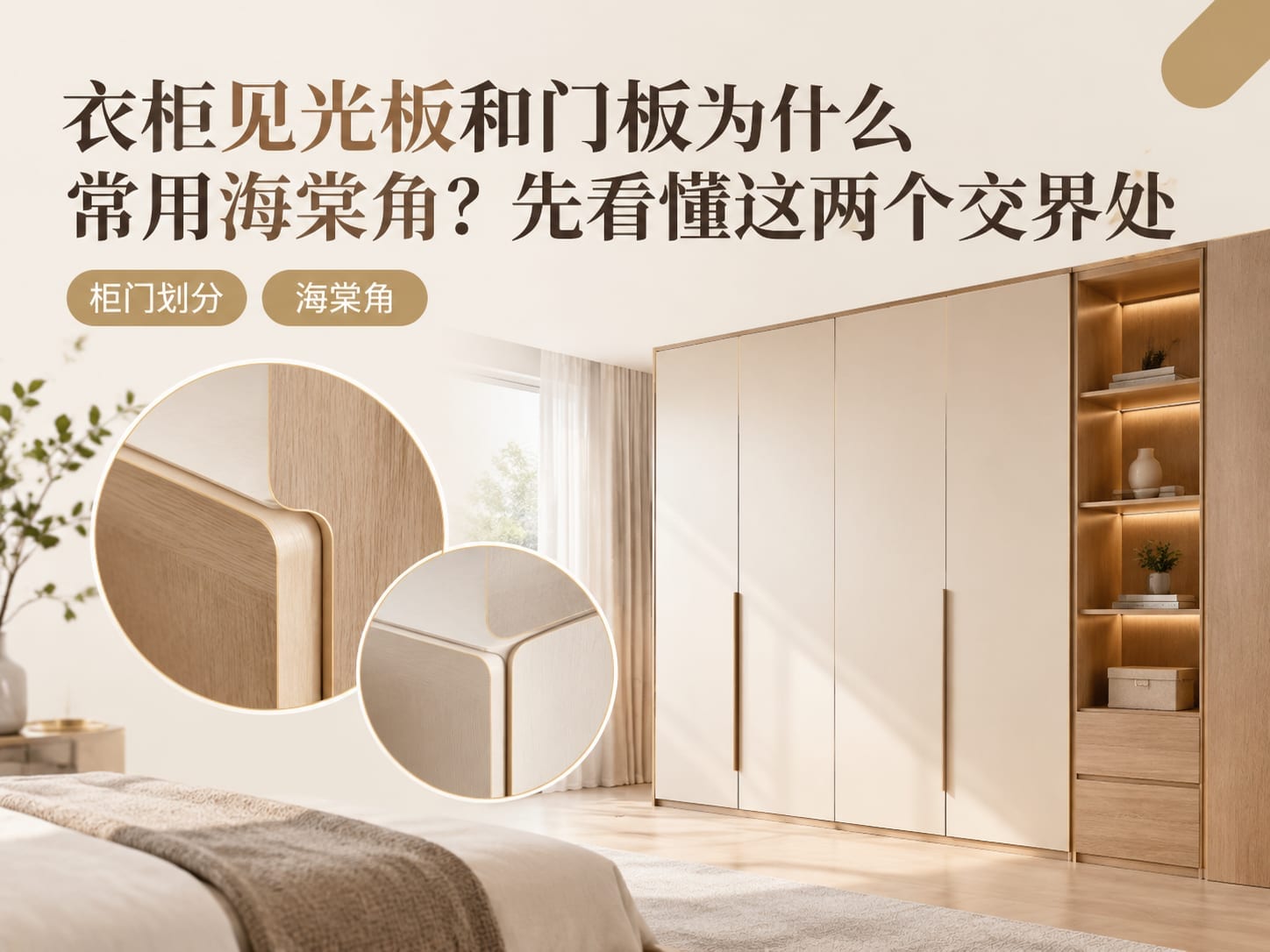 衣柜见光板和门板为什么常用海棠角？先看懂这两个交界处