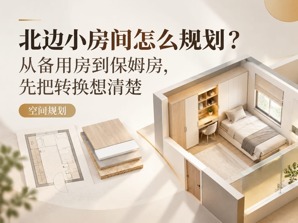 北边小房间怎么规划?从备用房到保姆房,先把转换想清楚
