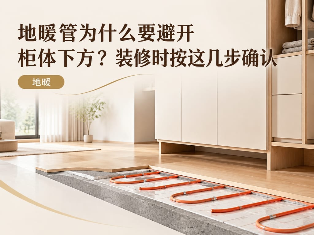 地暖管为什么要避开柜体下方?装修时按这几步确认