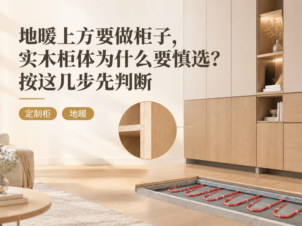 地暖上方要做柜子,实木柜体为什么要慎选?按这几步先判断