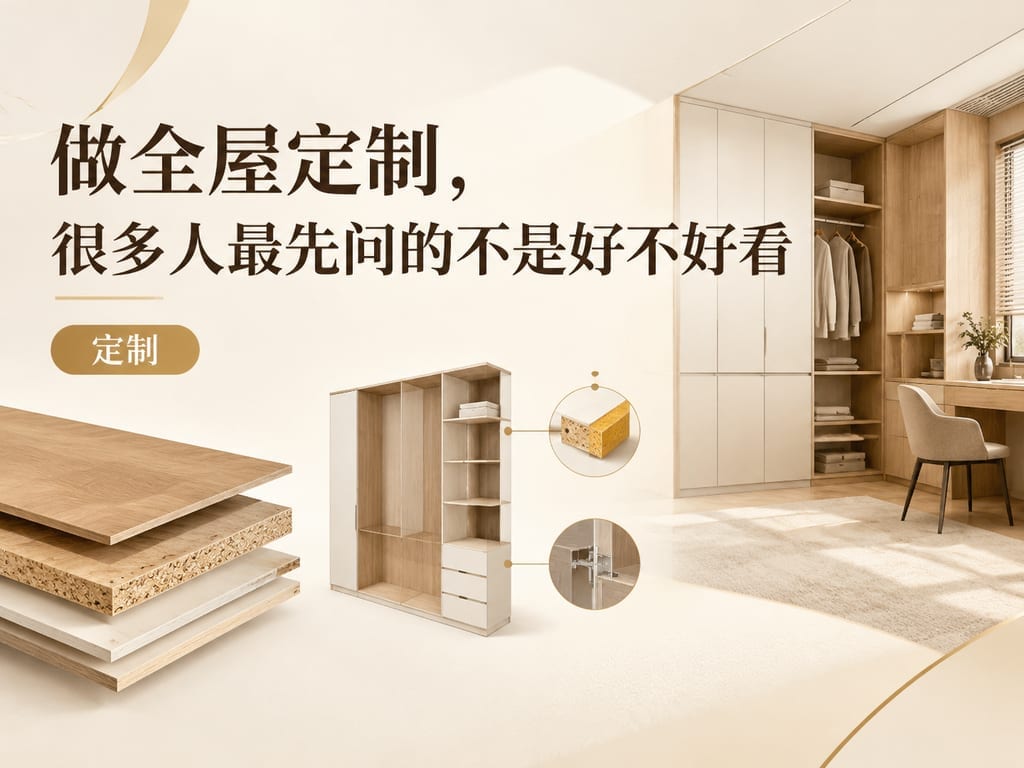 做全屋定制,很多人最先问的不是好不好看