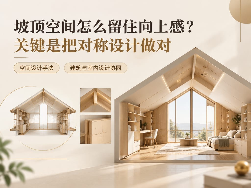 坡顶空间怎么留住向上感?关键是把对称设计做对