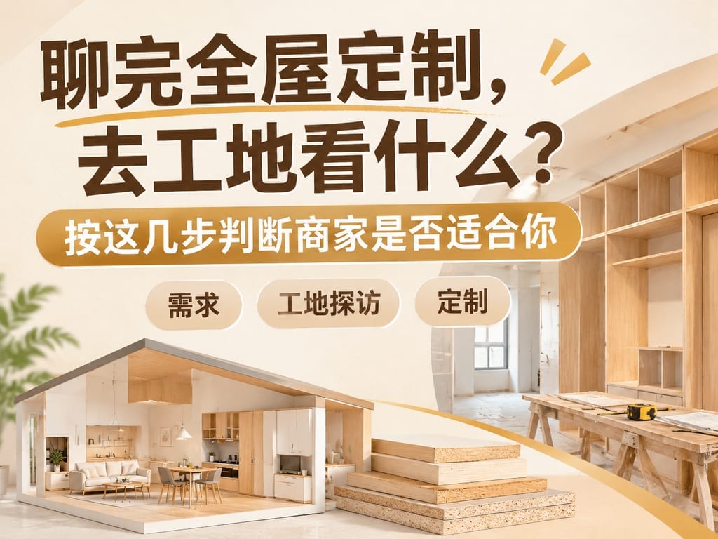 聊完全屋定制,去工地看什么?按这几步判断商家是否适合你