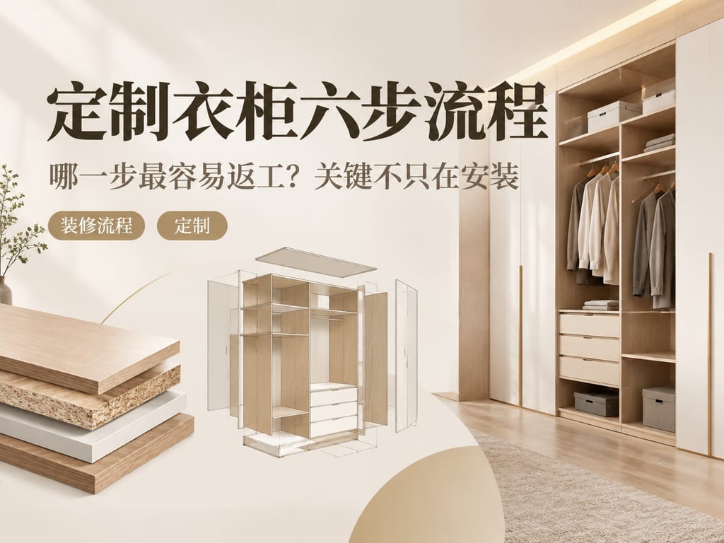 定制衣柜六步流程:哪一步最容易返工?关键不只在安装