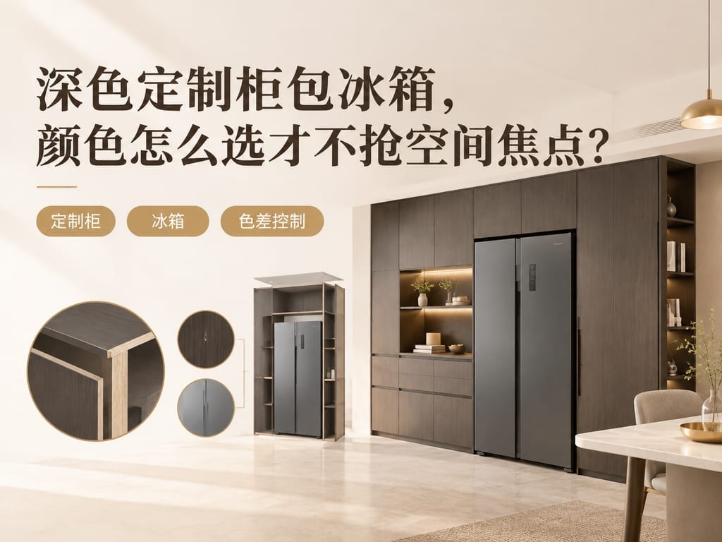 深色定制柜包冰箱,颜色怎么选才不抢空间焦点?