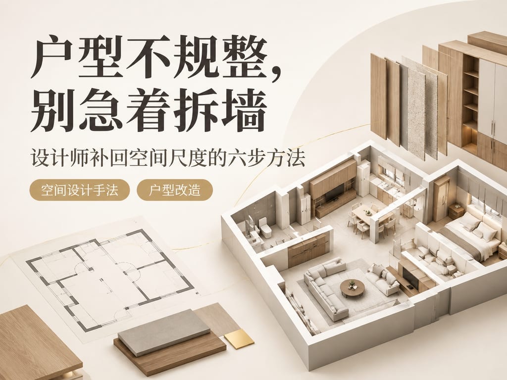 户型不规整,别急着拆墙:设计师补回空间尺度的六步方法