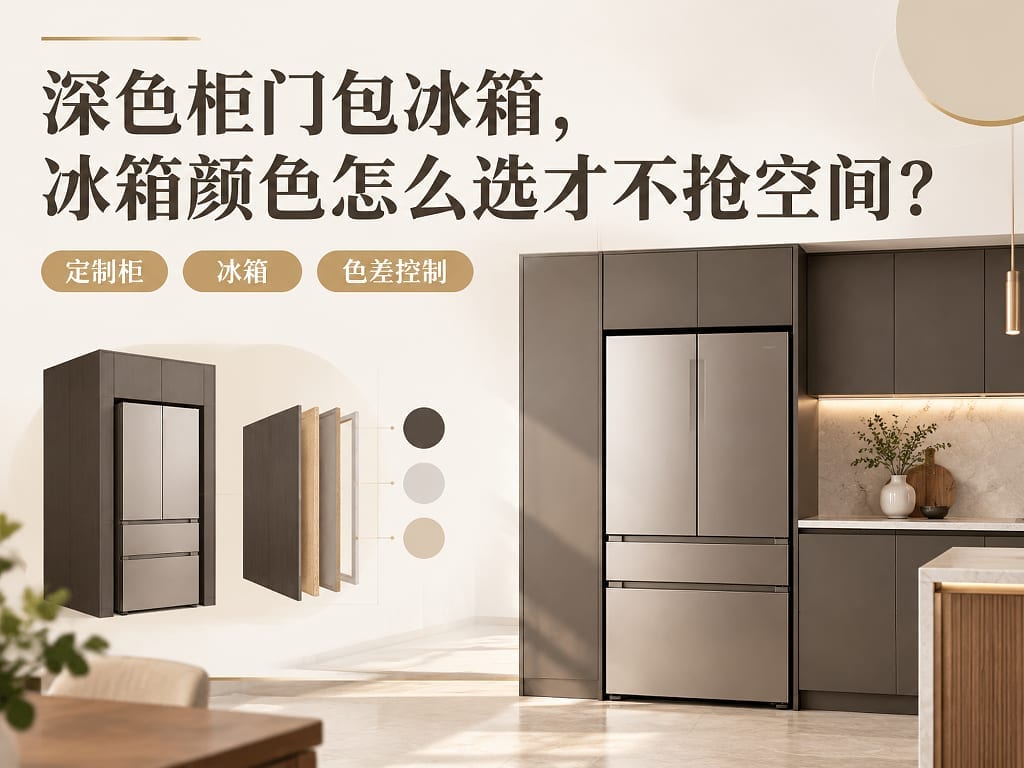 深色柜门包冰箱，冰箱颜色怎么选才不抢空间？