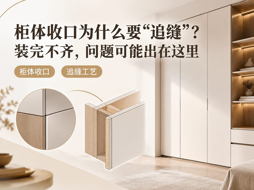 柜体收口为什么要“追缝”?装完不齐,问题可能出在这里