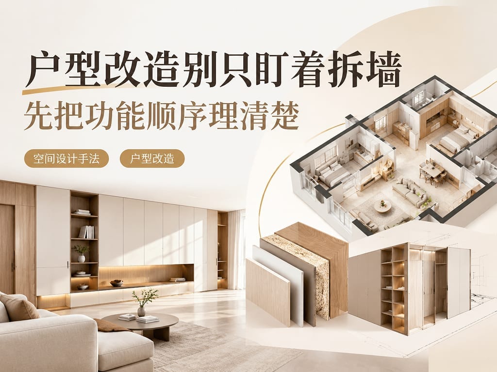 户型改造别只盯着拆墙:先把功能顺序理清楚