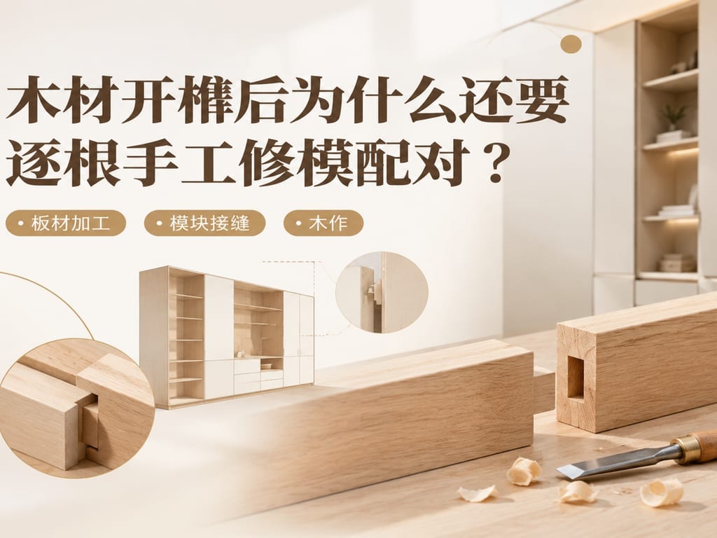 木材开榫后为什么还要逐根手工修模配对?