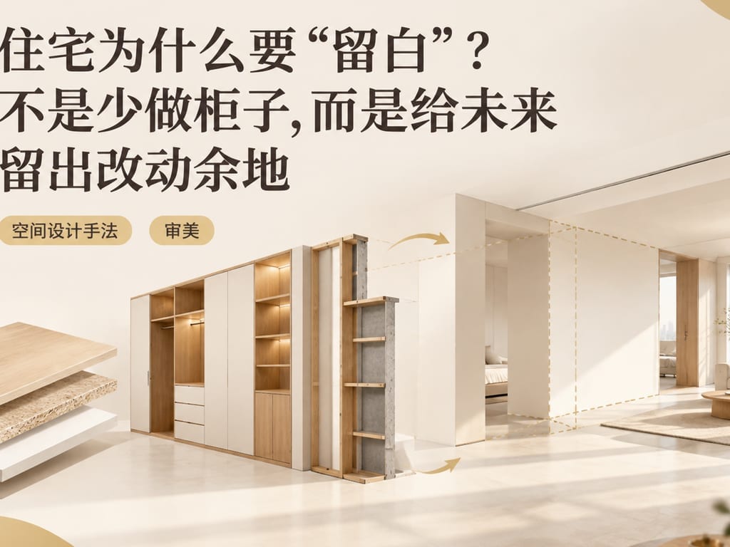 住宅为什么要“留白”？不是少做柜子，而是给未来留出改动余地