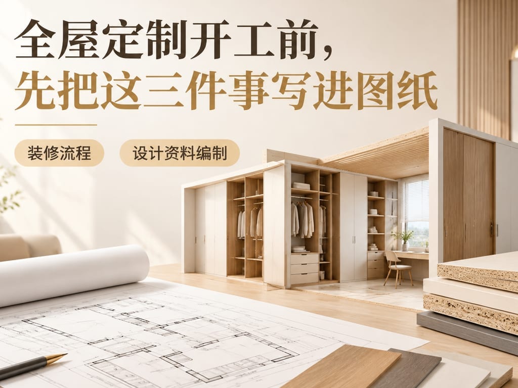 全屋定制开工前,先把这三件事写进图纸