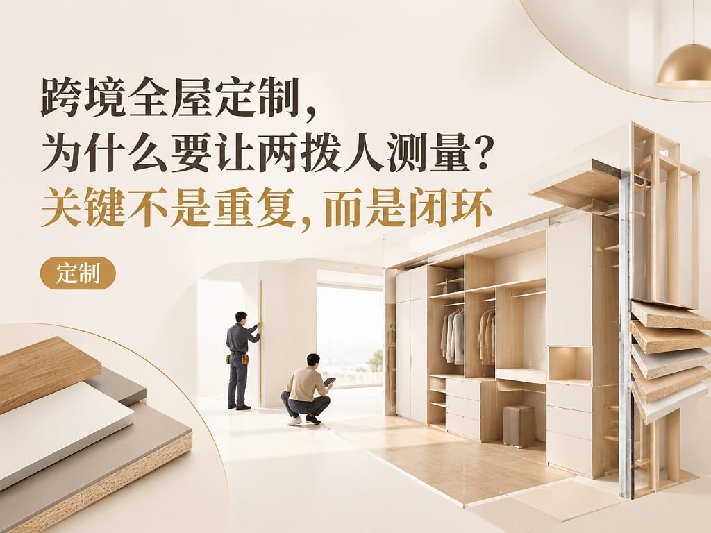跨境全屋定制，为什么要让两拨人测量？关键不是重复，而是闭环