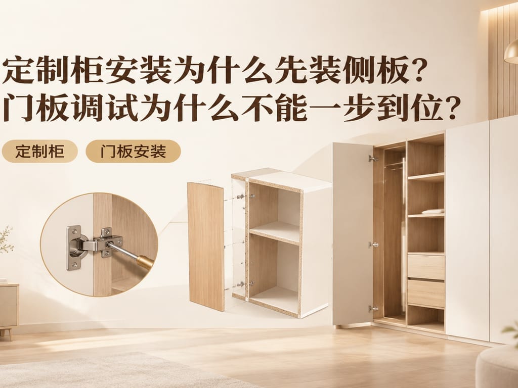 定制柜安装为什么先装侧板?门板调试为什么不能一步到位?
