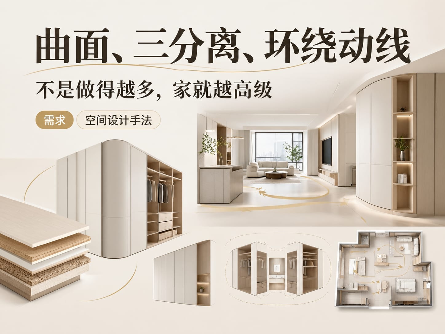曲面、三分离、环绕动线:不是做得越多,家就越高级