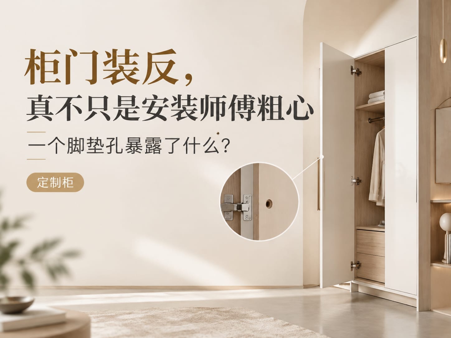 柜门装反,真不只是安装师傅粗心:一个脚垫孔暴露了什么?