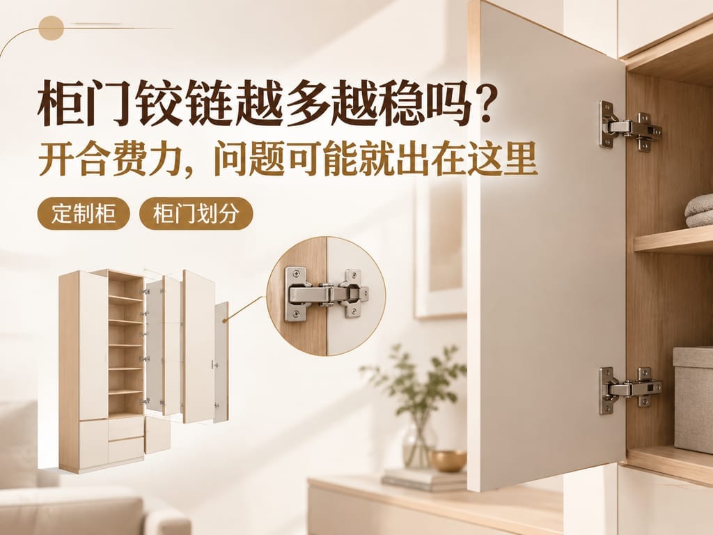 柜门铰链越多越稳吗？开合费力，问题可能就出在这里