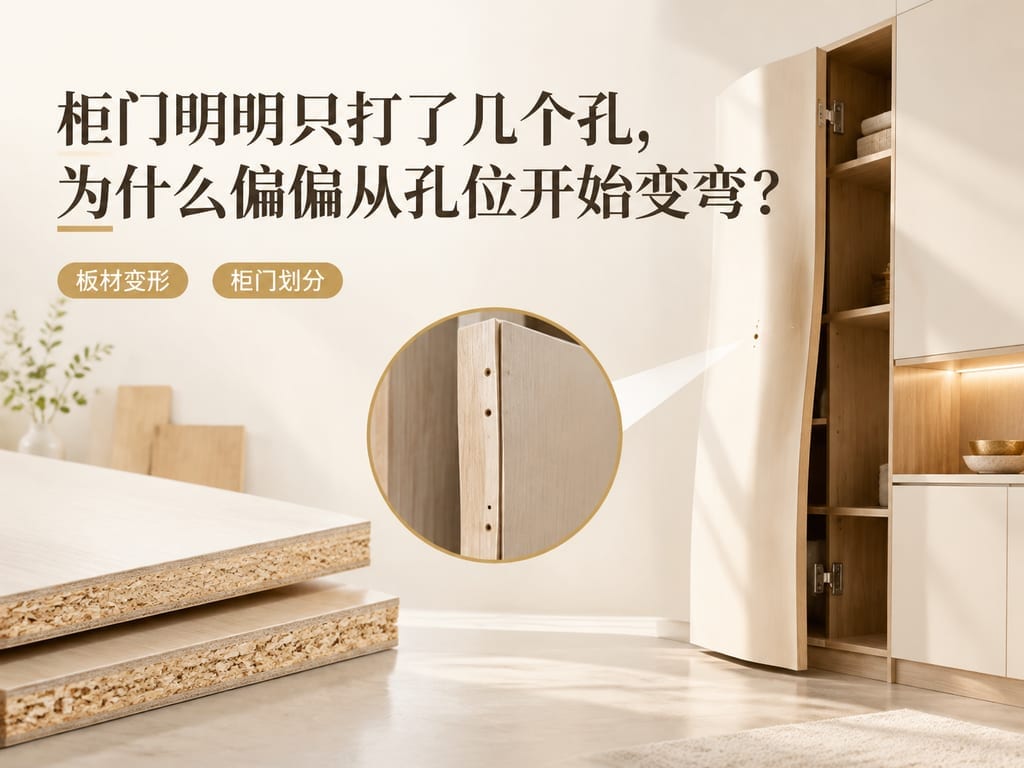 柜门明明只打了几个孔,为什么偏偏从孔位开始变弯?