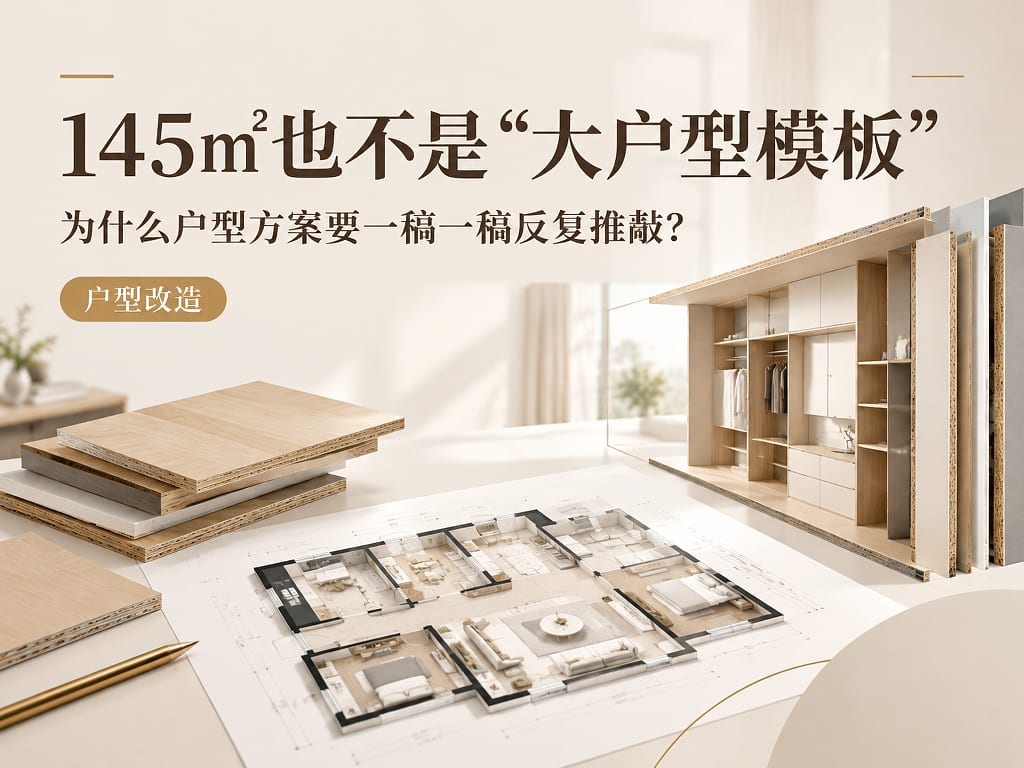 145㎡也不是“大户型模板”：为什么户型方案要一稿一稿反复推敲？