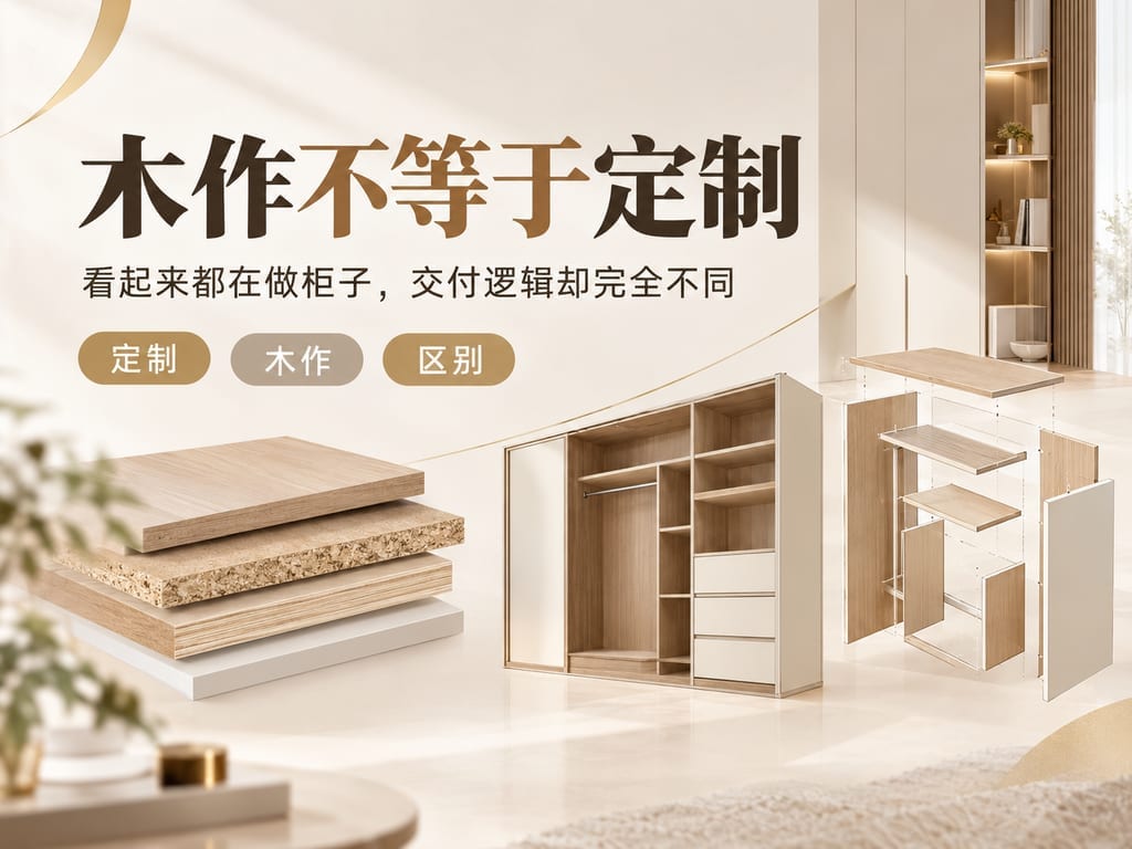 木作不等于定制：看起来都在做柜子，交付逻辑却完全不同