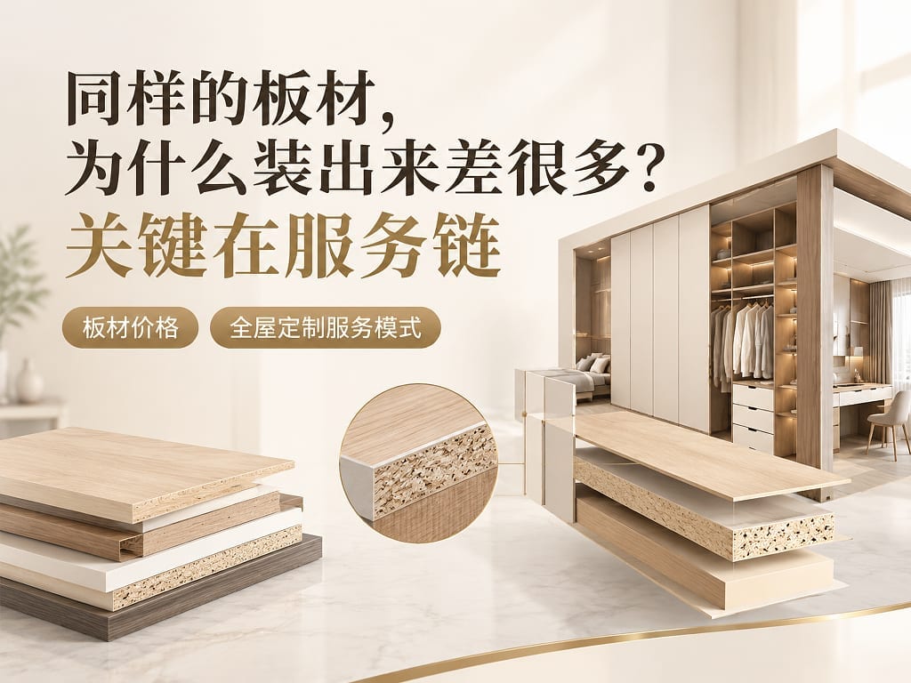 同样的板材,为什么装出来差很多?关键在服务链
