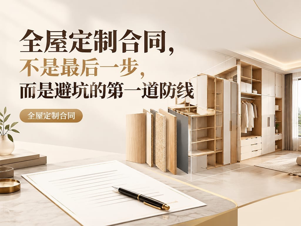 全屋定制合同，不是最后一步，而是避坑的第一道防线